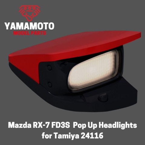 Yamamoto YMPTUN120 PopUp Headlights for Mazda RX-7 FD3S Tamiya