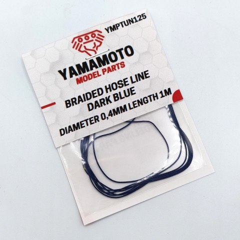 Yamamoto YMPTUN125 Braided Hose Line Dark Blue 0,4 mm / 1 m