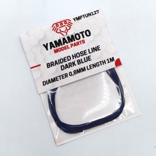 Yamamoto YMPTUN127 Braided Hose Line Dark Blue 0,8 mm / 1 m