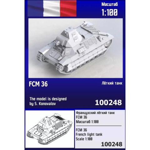 Zebrano Z100-248 FCM 36 French Light Tank Zebrano Z100-248 FCM 36 French Light Tank