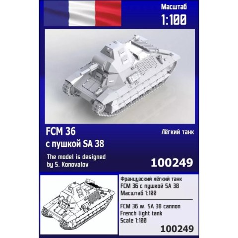 Zebrano Z100-249 FCM 36 w/SA.38 Cannon Zebrano Z100-249 FCM 36 w/SA.38 Cannon