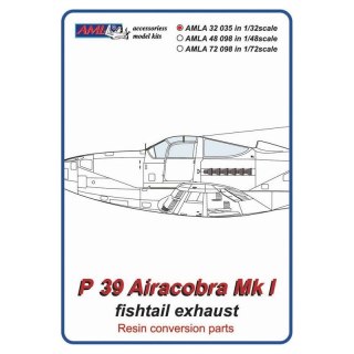 AML A32035 P-39 Airacobra Mk.I Fishtail Exhaust: Konwersja (1:32)