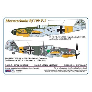 AML C2007 Maska w Skali 1:32 z Kalkomanią Messerschmitt Bf 109 F-2