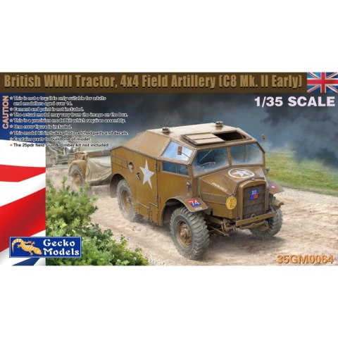 Gecko Models 35GM0064 British WWII Tractor, 4x4 Field Artillery (C8 Mk.II Early)