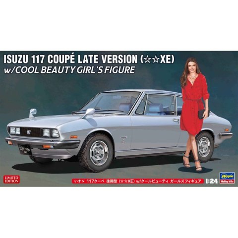 Hasegawa SP604-52404 Isuzu 117 Coupe Late Version (XE) w/Cool Beauty Girl's Figure