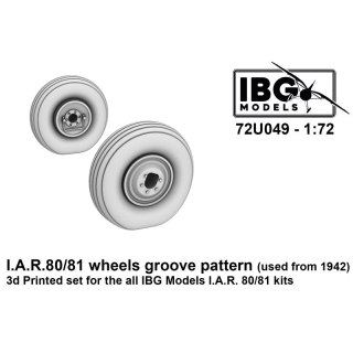 IBG 72U049 I.A.R. 80/81 Wheels Groove Pattern (Used from 1942) 3D Printed Set