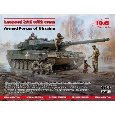 ICM 35013 Leopard 2A6 with Crew Armed Forces of Ukraine ICM 35013 Leopard 2A6 with Crew Armed Forces of Ukraine