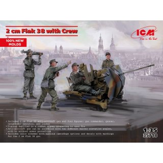 ICM 35718 2cm Flak 38 with Crew