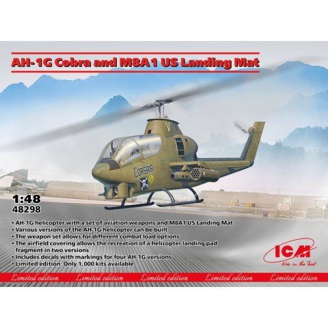 ICM 48298 AH-1G Cobra and M8A1 US Landing Mat ICM 48298 AH-1G Cobra and M8A1 US Landing Mat