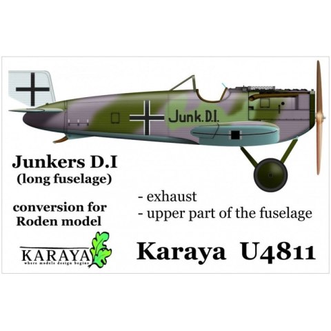 Karaya U4811 Junkers D.I Late (Long Fuselage) Conversion for Roden Model