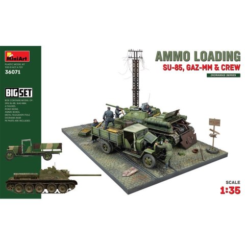 Mini Art 36071 Ammo Loading SU-85, GAZ-MM & Crew Big Set