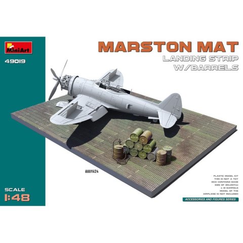 Mini Art 49019 Marston Mat Landing Stirp w/ Barrels