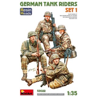 Mini Art 53022 German Tank Riders Set 1 Resin Heads