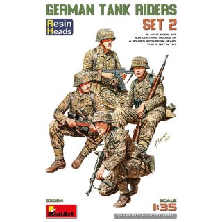 Mini Art 53024 German Tank Riders Set 2 Resin Heads