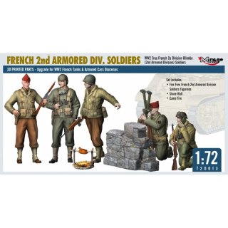 Mirage 720013 French 2nd Armored Div. Soldiers