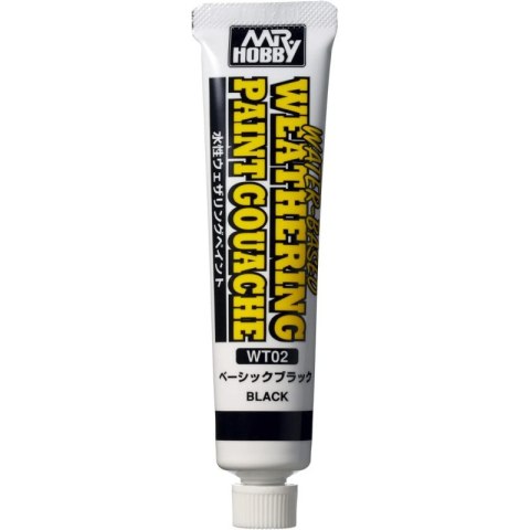 Mr.Hobby WT-02 Water-Based Weathering Paint Gouache Black Mr.Hobby WT-02 Water-Based Weathering Paint Gouache Black