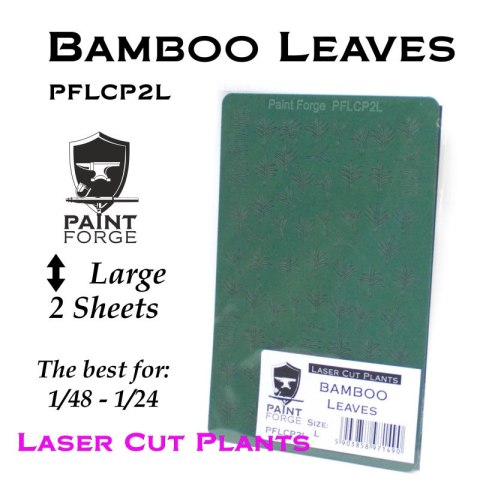 Paint Forge PFLCP2L Laser Cut Plants Bamboo Leaves 2L