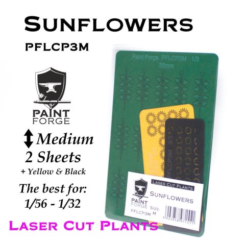 Paint Forge PFLCP3M Laser Cut Plants Sunflower 3M