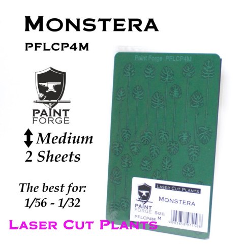 Paint Forge PFLCP4M Laser Cut Plants Monstera 4M