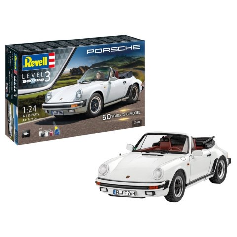 Revell 05646 1/24 Gift Set 50 Years of Porsche 911 G-Model Porsche 911 Carrera Cabrio