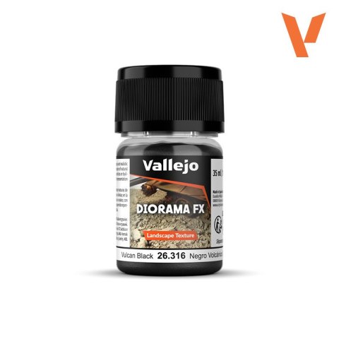 Vallejo 26316 Diorama FX Landscape Texture Vulcan Black 0,1 - 0,6 mm