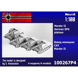 Zebrano 100267P4 Marder II German SPG Platoon (4 pcs)
