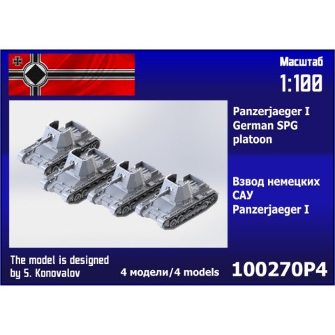 Zebrano 100270P4 Panzerjaeger I German SPG Platoon
