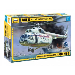 Zvezda 7254 Mil MI-8 Rescue Helicopter 1/72