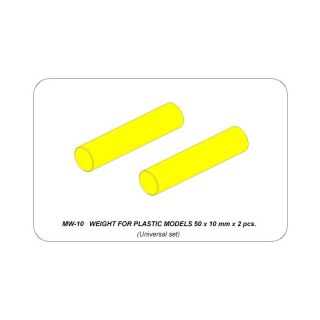 Aber MW-10 Weight for Plastic Models 50 x 10 mm (2 pcs)