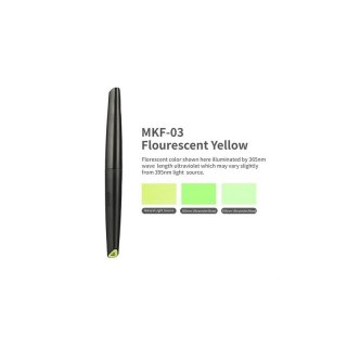 DSPIAE MKF-03 Water-Based Soft Head Marker Fluorescent Yellow (56859)
