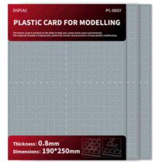 DSPIAE PC-08GY Plastic Card For Modelling 0,8 mm (56735)