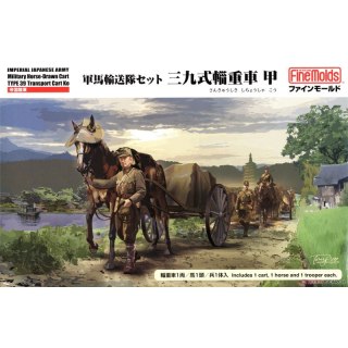 Fine Molds FM60 Imperial Japanese Army Military Horse Transport Set Type 39 Transport Wagon Ko