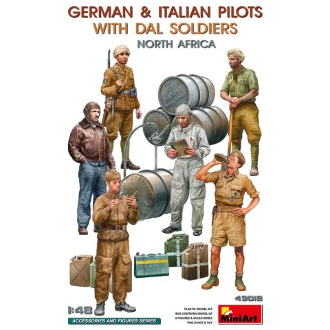 Mini Art 49018 German & Italian Pilots with DAL Soldiers North Africa