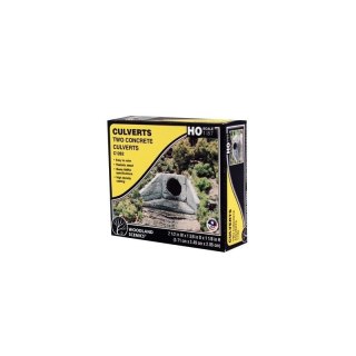 Woodland WC1262 Ho Scale Culvert Concrete 2 Ea