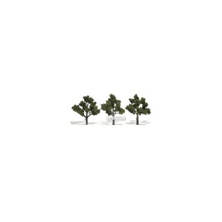 Woodland WTR1510 4-5" Medium Green Trees 3/Pkg