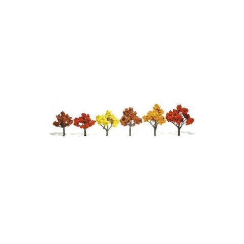 Woodland WTR1541 3-5" Fall Mix Trees 6/Pkg