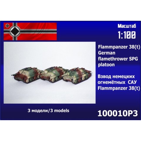 Zebrano 100010P3 Flammpanzer 38(t) German Flamethrower SPG Platoon (3 pcs.)