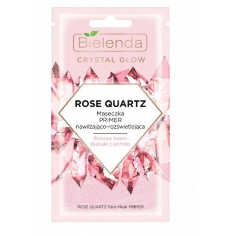 Bielenda Crystal Glow Maseczka PRIMER nawilżająco-rozświetlająca Rose Quartz 8g Bielenda Crystal Glow Maseczka PRIMER nawilżająco-rozświetlająca Rose Quartz 8g