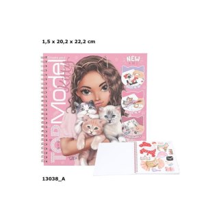 Top Model 13038 Szkicownik kolorowanka Kitty z naklejkami, nowa formuła 4w1 Ilość sztuk w opakowaniu 12