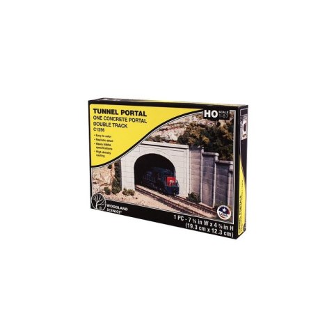 Woodland WC1256 HO Concrete Double Portal Woodland WC1256 HO Concrete Double Portal