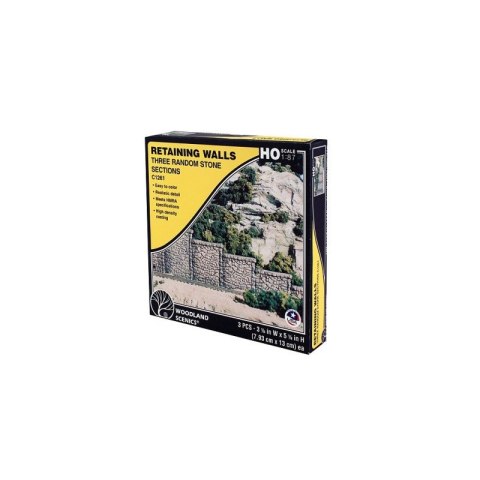 Woodland WC1261 HO Random Stone Retaining Woodland Wall Woodland WC1261 HO Random Stone Retaining Woodland Wall