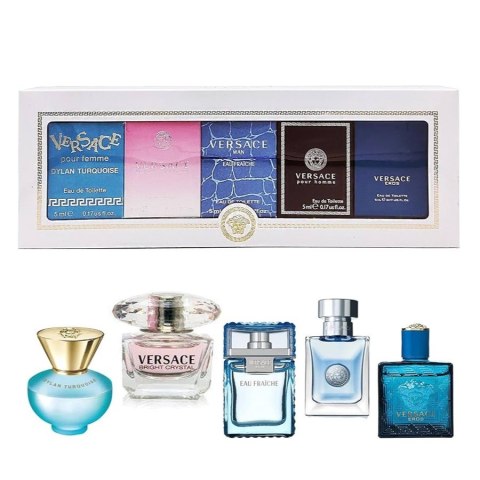 Miniatures Collection zestaw Dylan Turquoise woda toaletowa 5ml + Bright Crystal woda toaletowa 5ml + Man Eau Fraiche woda toale