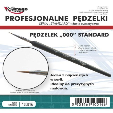 Mirage 100014 Pędzel STANDARD 000 Mirage 100014 Pędzel STANDARD 000