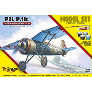 Mirage 848094 PZL.11c Polski samolot myśliwski WWII - Model Set