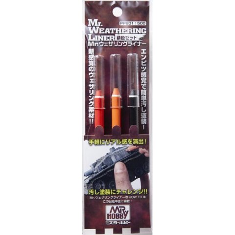 Mr. Weathering Liner Rust Color Set PP-201