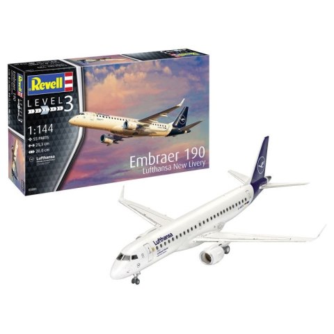 Revell 03883 1/144 Samolot Embraer 190 Lufthansa N