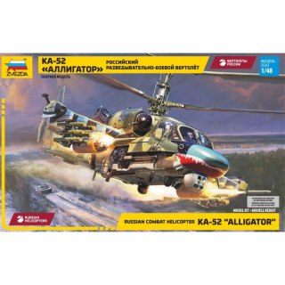 Zvezda 4830 Ka-52 "Alligator" Russian Combat Helicopter
