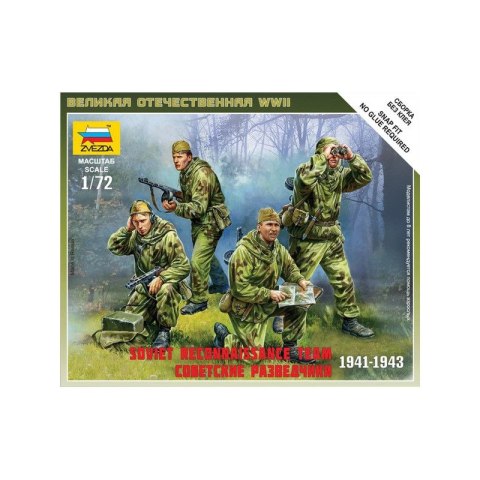 Zvezda 6137 Soviet Reconnaiss. Team 1/72