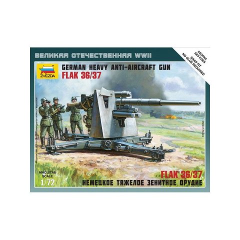 Zvezda 6158 German 88Mm Flak 36/37 1/72