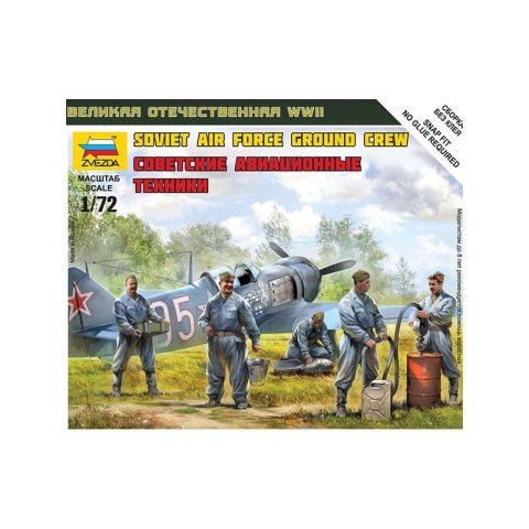 Zvezda 6187 Soviet Airforce ground crew 1/72